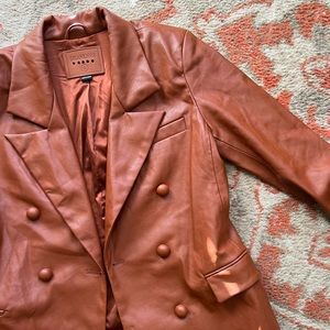 Blank NYC Faux Leather Blazer